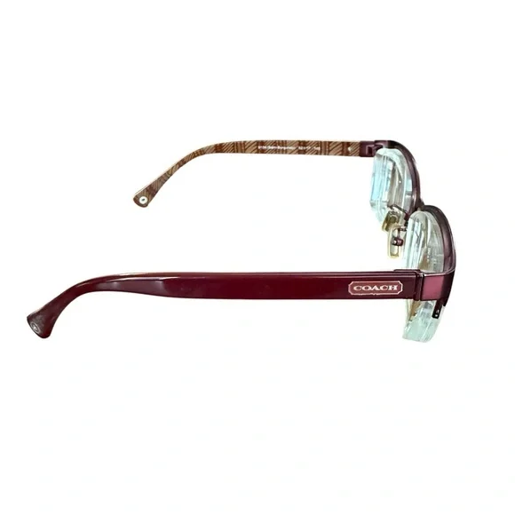 Coach Burgundy Women's Glasses W/Coach Case - Picture 1 of 9